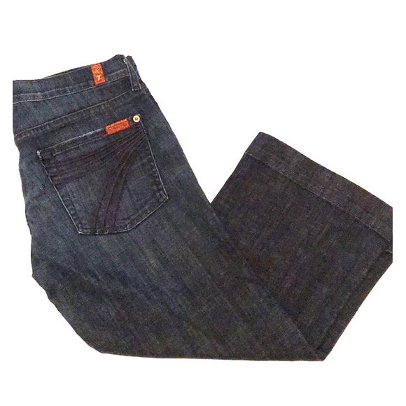7 For All Mankind Denim - 7 For All Mankind Women Crop Dojo Jeans sz 28